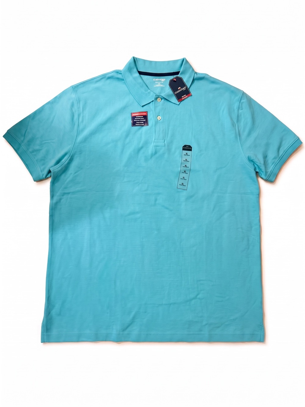 St. John's Bay🌊Turquoise Polo Shirt🌊Brand New with Tags🌊Amazing Deal🌊